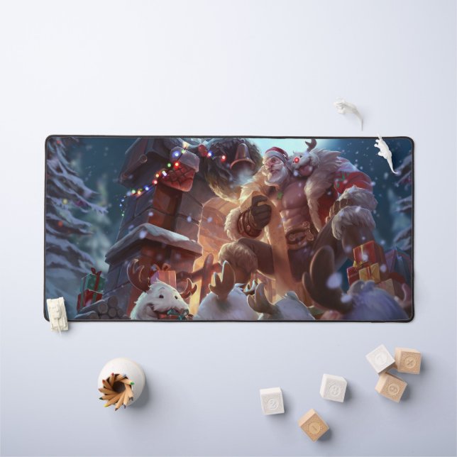 Shield Bearer Gaming Desk Mat | Tank Champions (Kids Table)