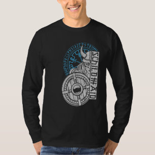 Shield Maiden Warrior Valhalla Norse Compass Vikin T-Shirt