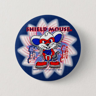 SHIELD MOUSE Happy July 4th. 2015 (Blue) Button