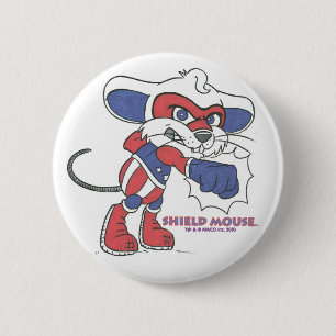 SHIELD MOUSE Patriotic Punch! Button