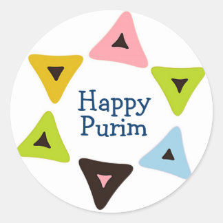 "Shield of Hamantaschen" Happy Purim Sticker
