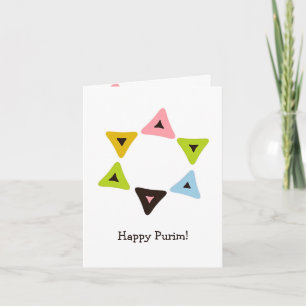 Shield of Hamantaschen Purim Card