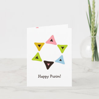 Shield of Hamantaschen Purim Card