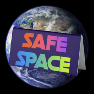 Shield of Pride Table Tent – SAFE SPACE Sign