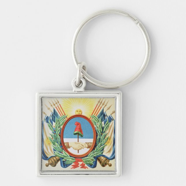 Shield of the Confederation of Argentina Key Ring (Front)