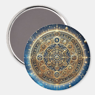 Shield of Warding Protection Sigil by ej gold Magnet