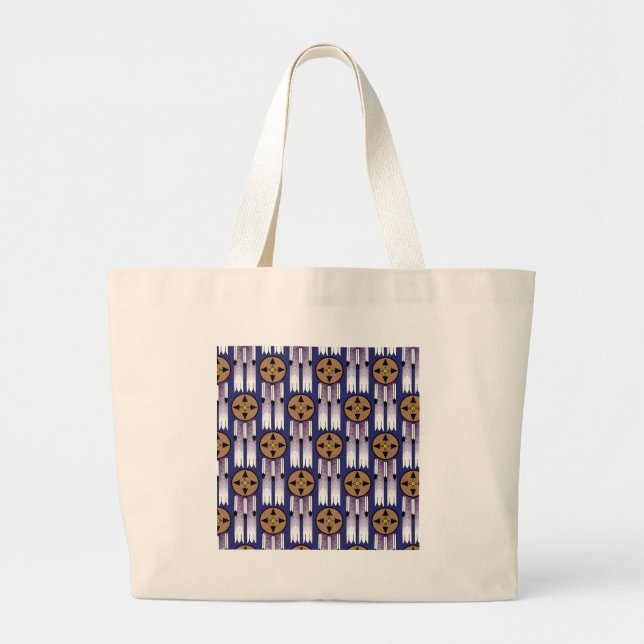 Shield Swatch Large Tote Bag (Front)