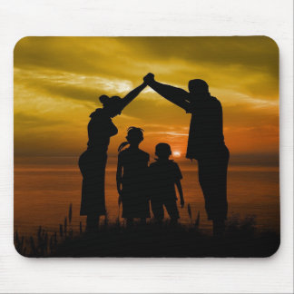 Shield Your Loved Ones: Royalty-Free Logo Family P Mouse Pad