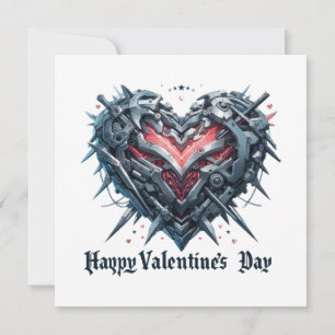 Shielded and caged valentines day heart