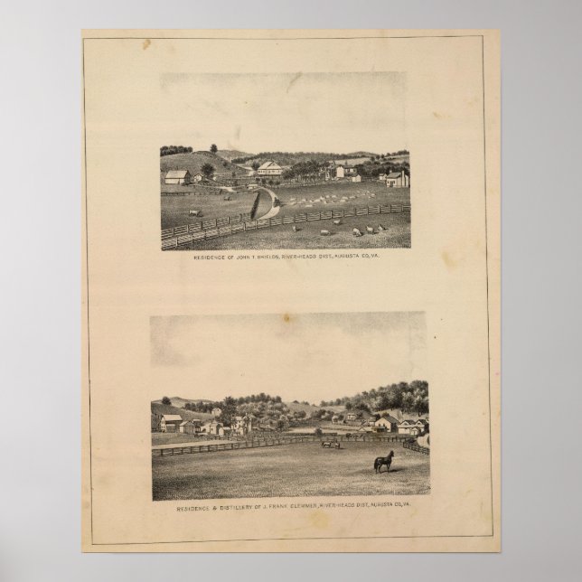 Shields, Clemmer residences Poster (Front)