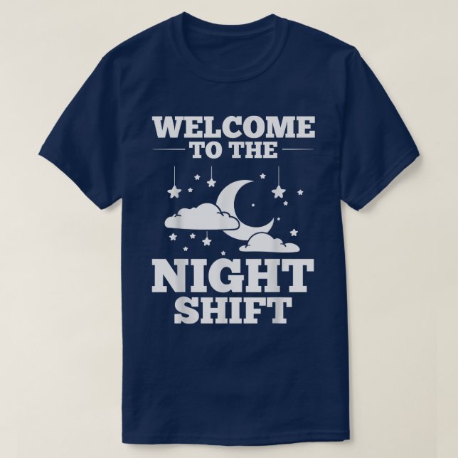 Shift Work Night Job Worker Midnight Funny Coffee2 T-Shirt (Design Front)