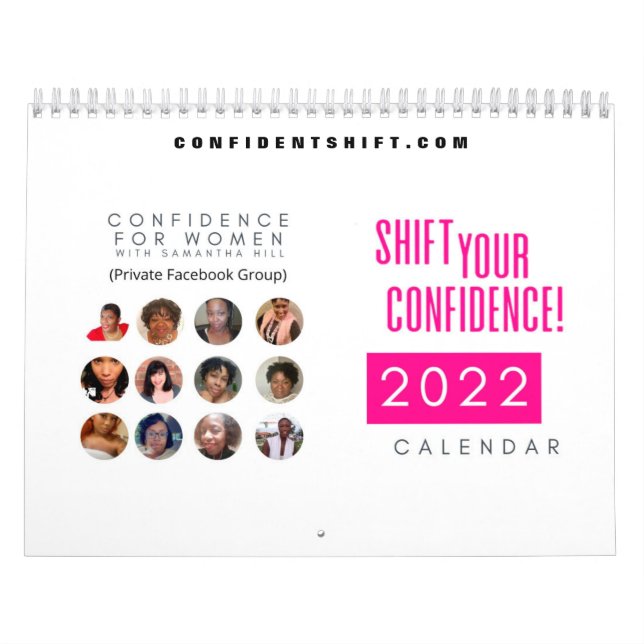 Shift Your Confidence Calendar 2022 - 12 Month  (Cover)