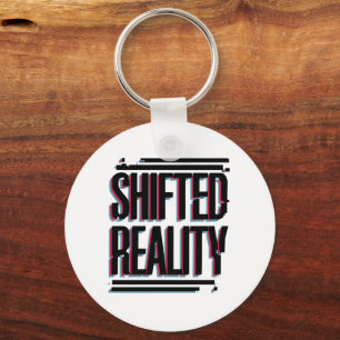 Shifted Reality - Glitch in the Timeline Key Ring