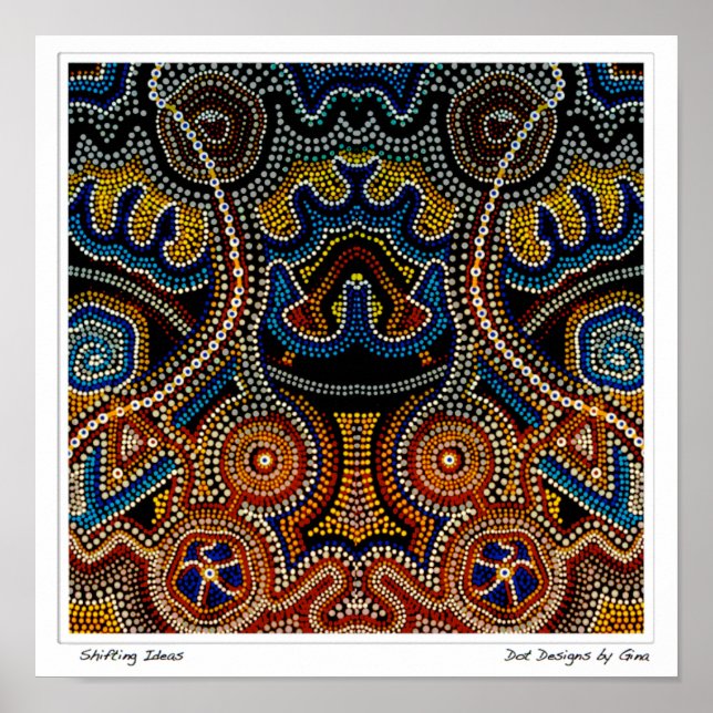 Shifting Ideas - Dot Designs by Gina Poster (Front)