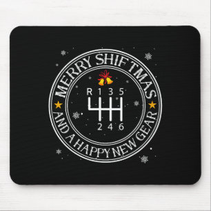 Shiftmas Car Guy Funny Mechanic Christmas Auto Man Mouse Pad