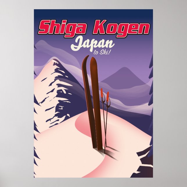 shiga kogen japan ski poster (Front)