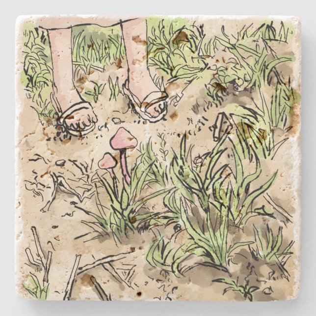 Shigoto Stone Coaster (Front)