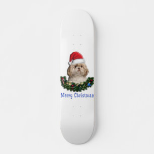 Shih-Tsu Dog  Christmas items Skateboard