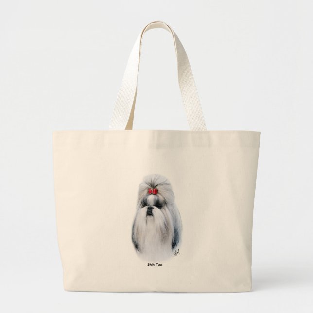Shih Tzu 9Y347D-231 Large Tote Bag (Front)