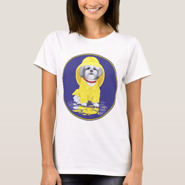 Shih Tzu April Showers T-Shirt (Front)