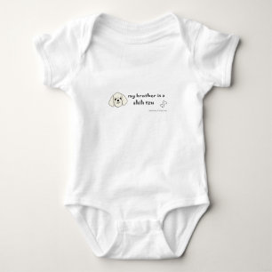 shih tzu baby bodysuit