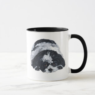 Shih Tzu Black & White Mug