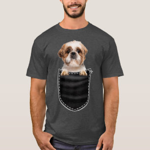 Shih Tzu Breed Dog Lovers  Best Dog Pocket Gift T-Shirt