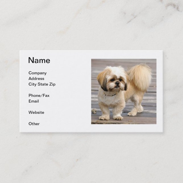 Shih Tzu Business Card (Front)