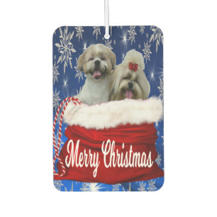 Shih tzu Car Air Freshener/Add Your Dog's Picture Freshener