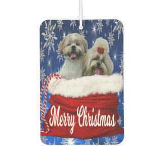 Shih tzu Car Air Freshener/Add Your Dog's Picture Freshener