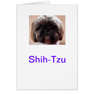 Shih-Tzu card
