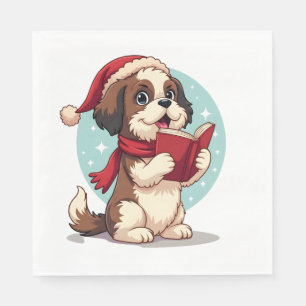 Shih Tzu Carol Singer Napkin