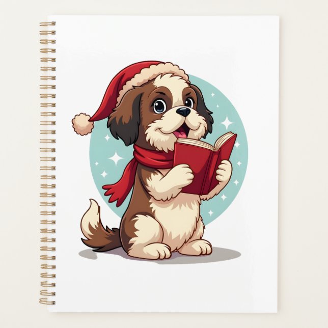 Shih Tzu Carol Singer Planner (Front)