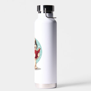 Shih Tzu Carol Singer Water Bottle