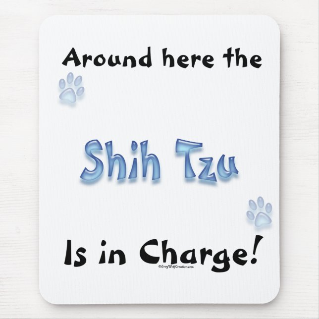 Shih Tzu Charge Mouse Pad (Front)