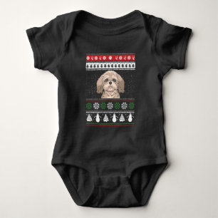 Shih Tzu Christmas Baby Bodysuit