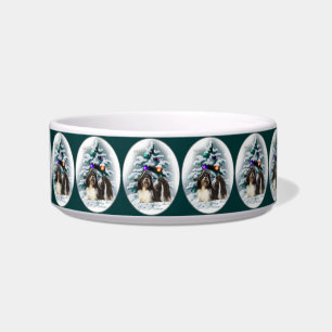 Shih Tzu Christmas  Bowl