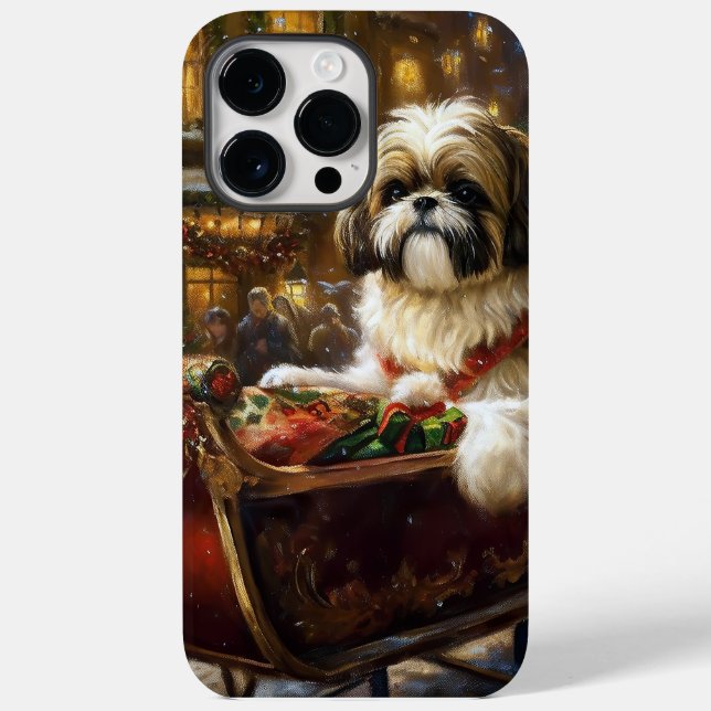 Shih Tzu Christmas Festive Season Case-Mate iPhone Case (Back)