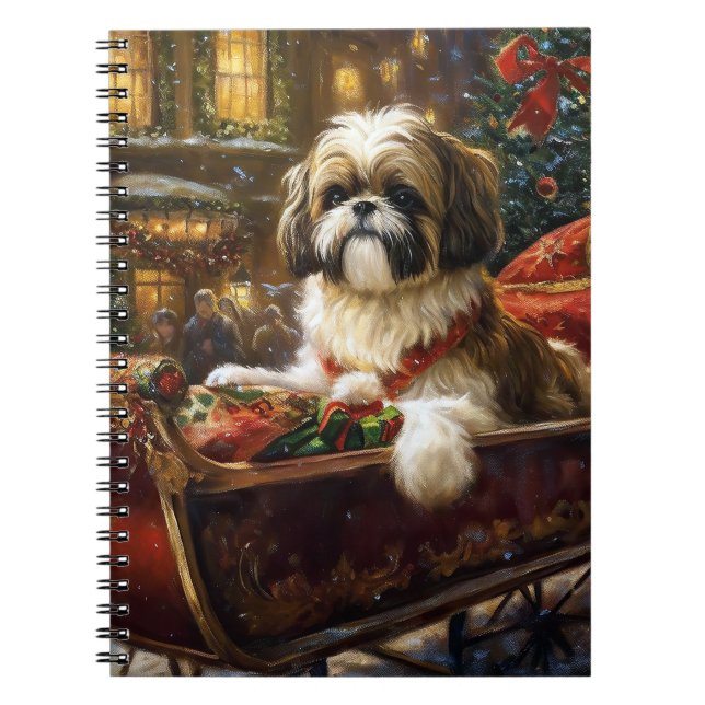 Shih Tzu Christmas Festive Season Notebook (Front)