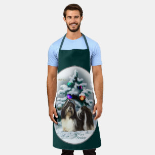 Shih Tzu Christmas Gifts Apron