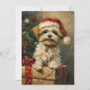 Shih Tzu Christmas Holiday Card