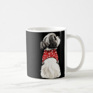 Shih Tzu Christmas Lights Dog Lover Xmas Pajama Pu Coffee Mug