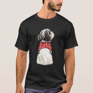 Shih Tzu Christmas Lights Dog Lover Xmas Pajama Sw T-Shirt