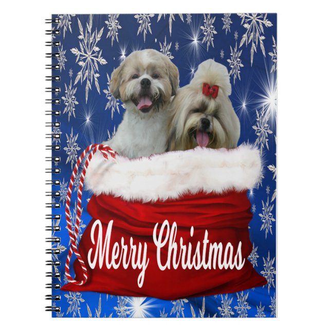 Shih tzu Christmas Notebook (Front)