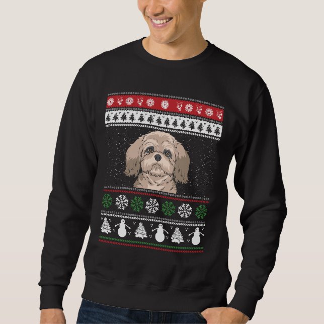 Shih Tzu Christmas Sweatshirt (Front)