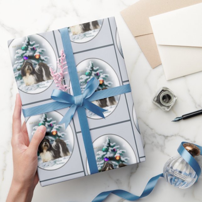 Shih Tzu Christmas Wrapping Paper (Gifting)