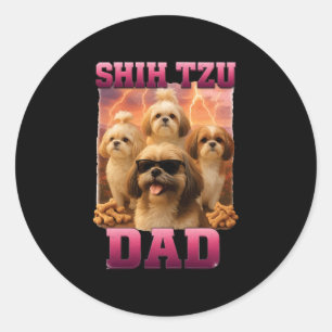Shih Tzu Classic Round Sticker