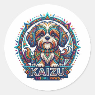 SHIH TZU CLASSIC ROUND STICKER