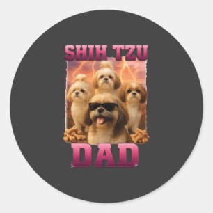 Shih Tzu Classic Round Sticker