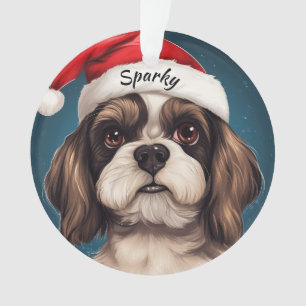 Shih Tzu Custom Christmas Ornament